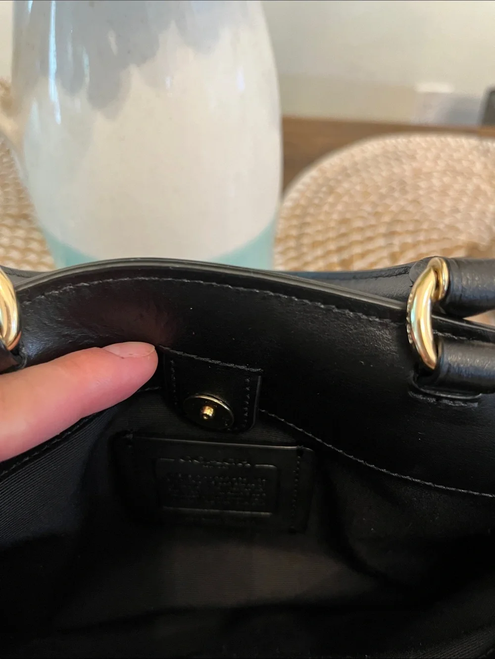 Coach signature crossbody bag